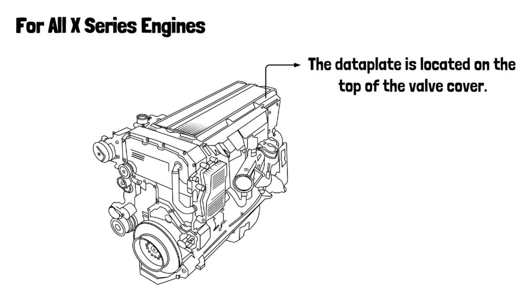 Dataplate X Series Engines