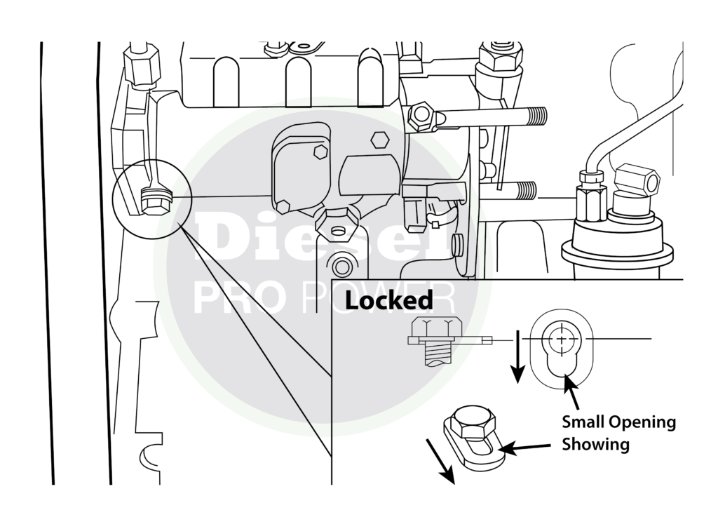 FUEL INJECTION PUMP LOCK SCREW (CAV DPA PUMP AND DELPHI DP210) 