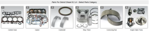 Parts Catalog for Detroit Diesel 8.2L engine