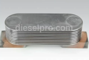 New oil cooler for Cummmins KTA19 engines.