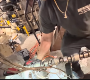 Dieselpro customer Imperial Diesel Service LLC Installs a Camshaft into a Cummins KTA19