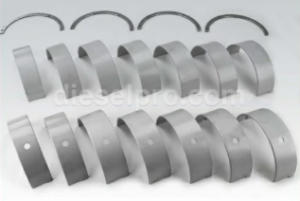 New crankshaft shell set, for use in Cummins KTA19 and QSK19 engines. Standard size
