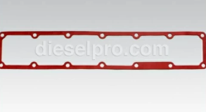 This is a new gasket, for the intake manifold cover. For use in Cummins ISB and QSB engines.