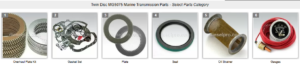 Parts Catalog for Twin Disc MG5075A Marine Transmissions