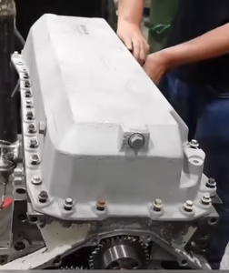 Installing The Oil Pan On A Cummins 6BT Video