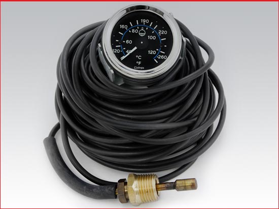 Manometro de temperatura de agua del motor, 40 ft - mecanico