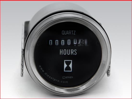 Compteur horaire 12/24 volts - Usage intensif - 2 pouces de diamètre