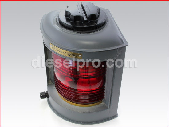 Lampu Navigasi Sisi Merah untuk Bot dari 20mts (65.6 ft) hingga 50mts (164 ft) - Galvanized
