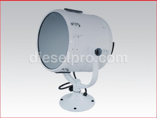 Lampu pencarian laut putih Perko 19 Dia, 120 volt, Alas Standard